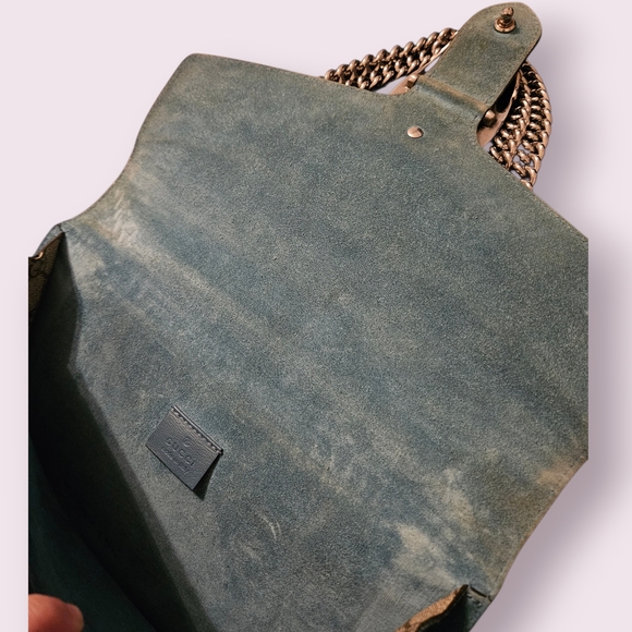 Gucci Beige and Green Embroidered Women's Bag - Picture 9 of 13